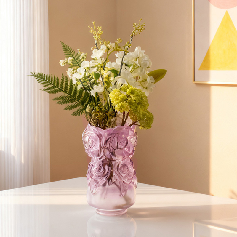 Lost-Wax Casting Lasi Kodinsisustus Kristallilasimaljakko