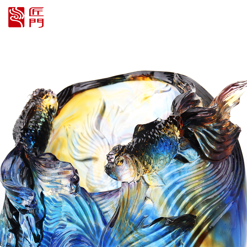 Lasimaljakko: Ylellinen ja hienostunut olohuoneen kukka-asetelma Kristallilasi Taiteellinen säilötty kukkapidike Kotiruokapöydän koristeellinen koriste