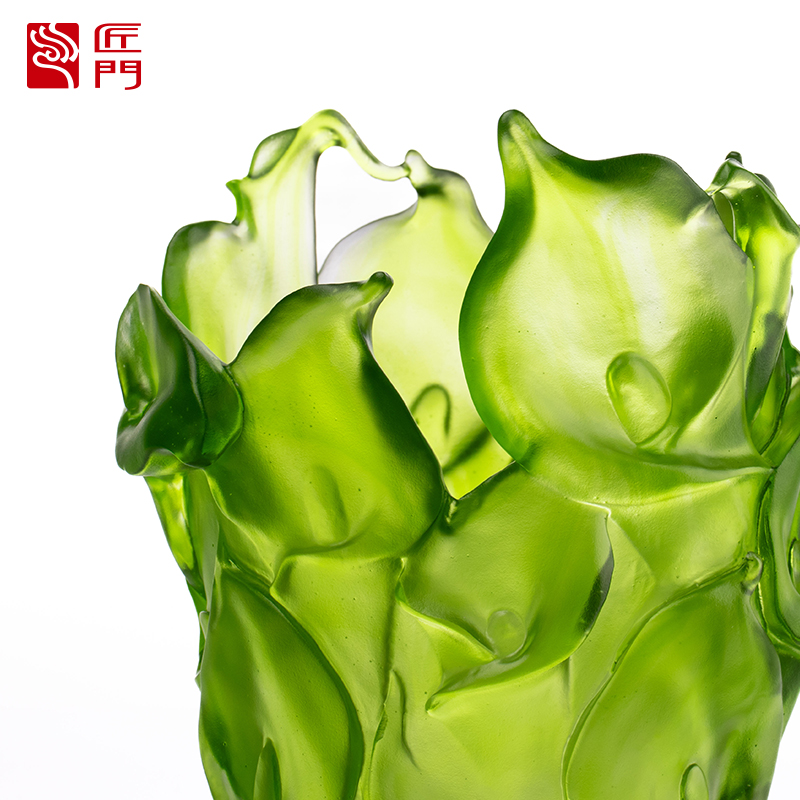 Vahavalettu lasimaljakko olohuoneeseen Kukka-asetelmat Kristallilasi Taiteellinen säilötty kukkapidike Kotiruokapöytä Koristekoristeet Calla Lily Maljakko