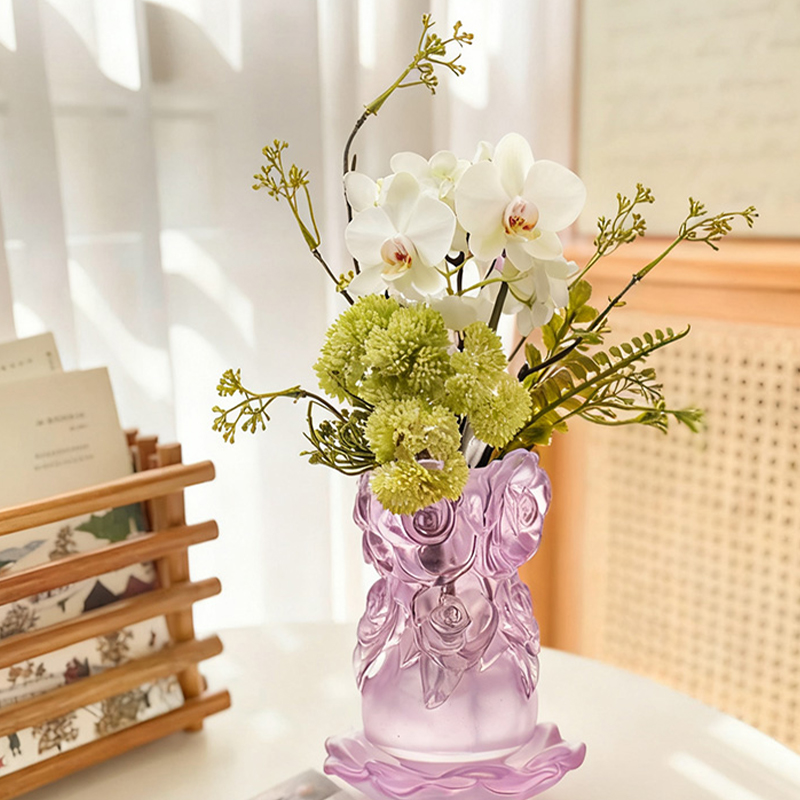 Lost-Wax Casting Lasi Kodinsisustus Kristallilasimaljakko