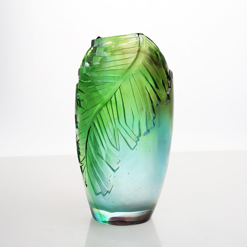 Lasimaljakko olohuoneen kukka-asetelma Crystal Glass Taiteellinen maljakko kodin sisustukseen ruokapöytäkoriste