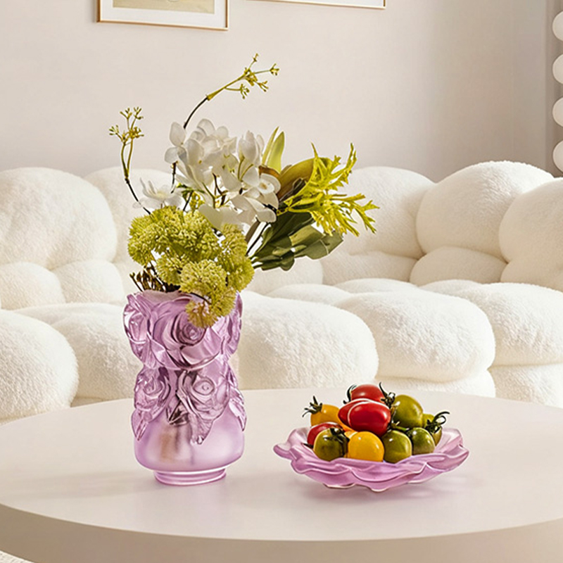 Lost-Wax Casting Lasi Kodinsisustus Kristallilasimaljakko