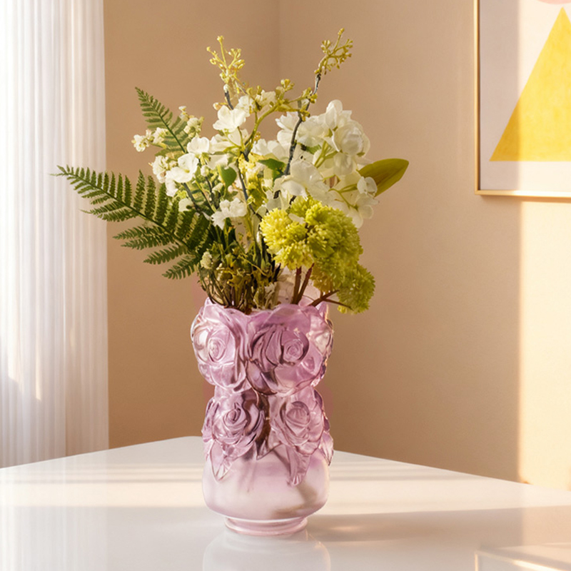 Lost-Wax Casting Lasi Kodinsisustus Kristallilasimaljakko