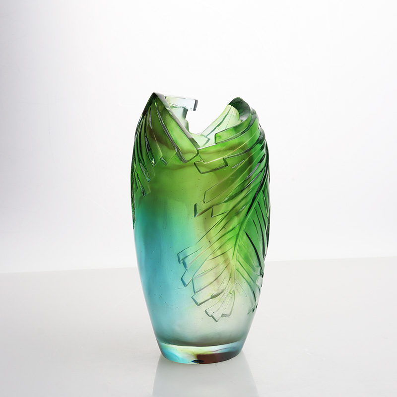 Lasimaljakko olohuoneen kukka-asetelma Crystal Glass Taiteellinen maljakko kodin sisustukseen ruokapöytäkoriste