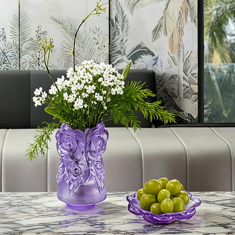 Lost-Wax Casting Lasi Kodinsisustus Kristallilasimaljakko