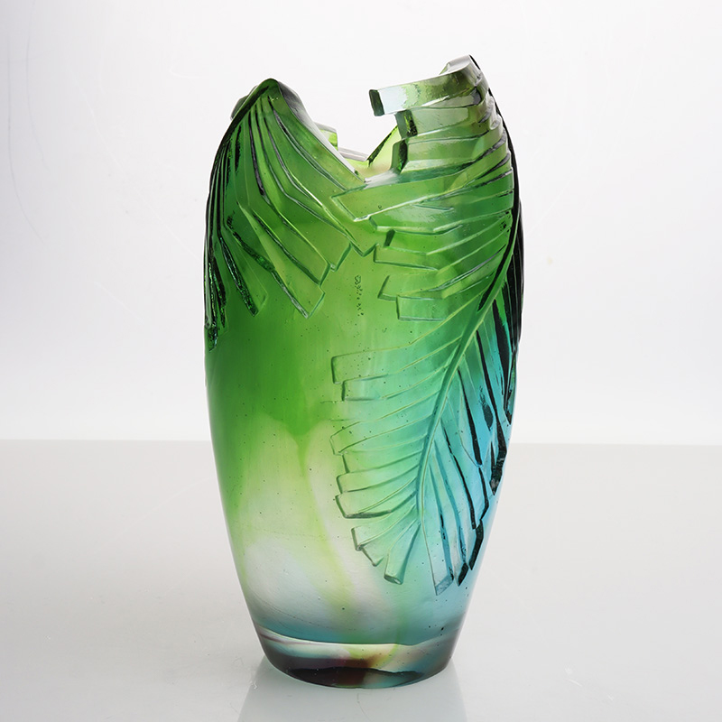 Lasimaljakko olohuoneen kukka-asetelma Crystal Glass Taiteellinen maljakko kodin sisustukseen ruokapöytäkoriste