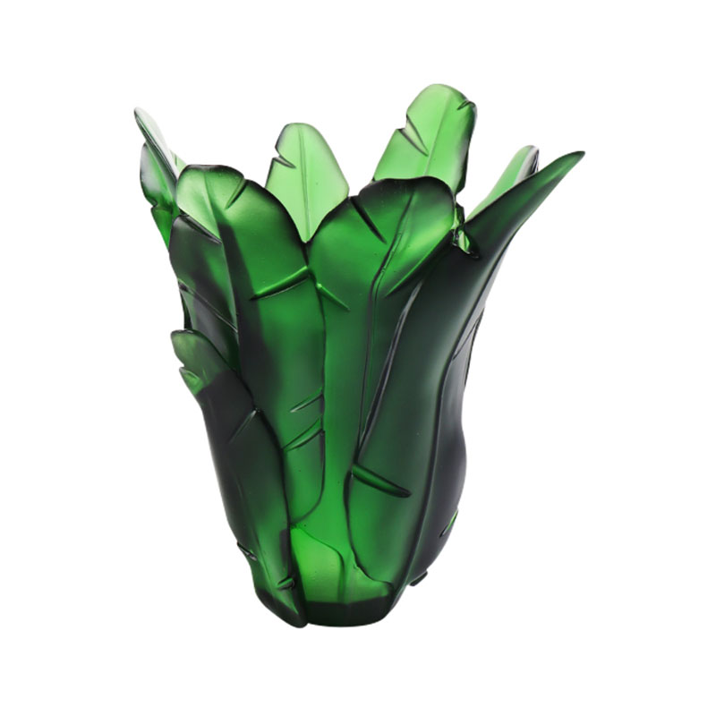 Kodinsisustus Vihreä banaanilehtilasimaljakko