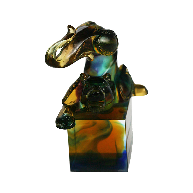 Tiger lasi kristalli sinetti