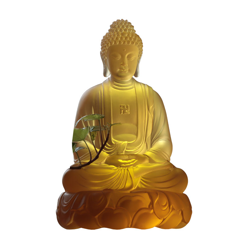 Amitābha Buddha -kristallipatsaat