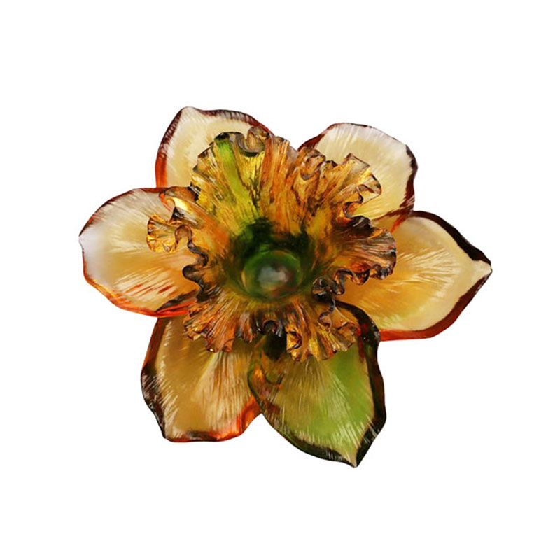 Terälehden muotoinen lasikynttilänjalka