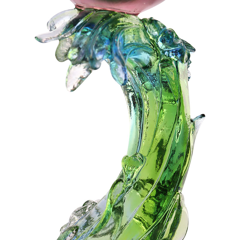 Crystal Glass Lotuksen muotoinen kynttilänjalka