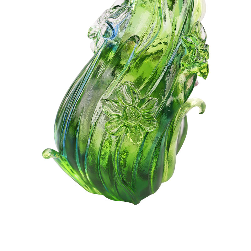 Crystal Glass Lotuksen muotoinen kynttilänjalka