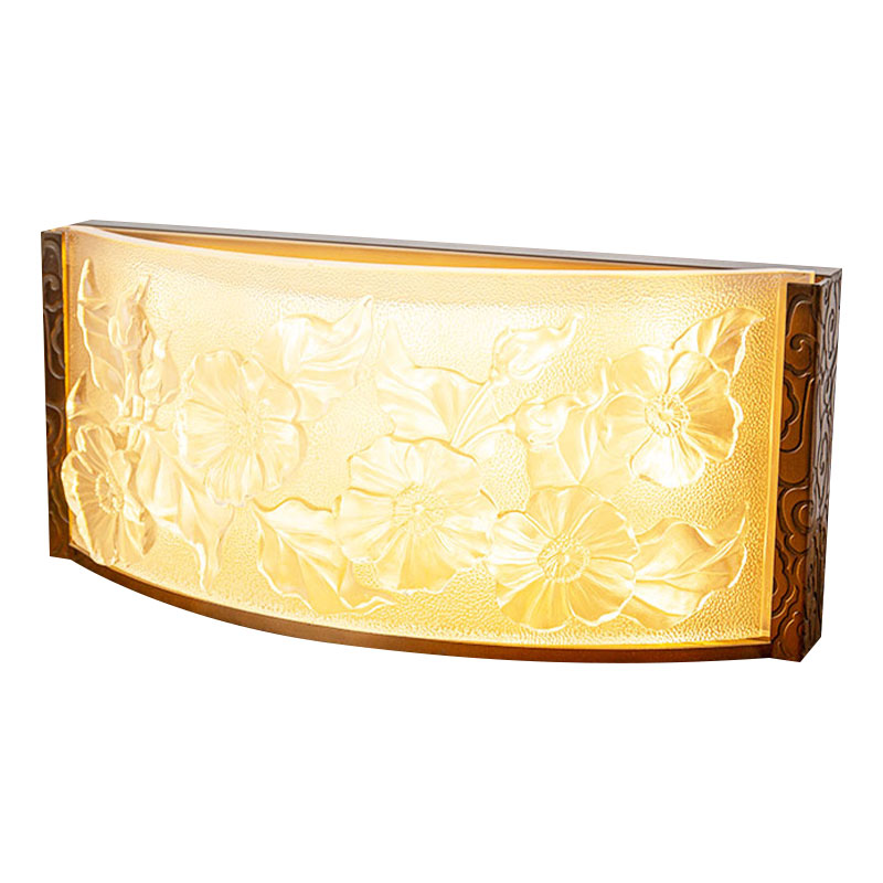 Lasikoristeet hibiscuskukkakuviolla