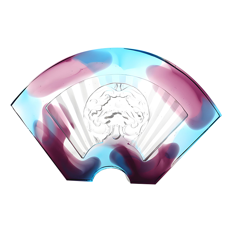 Kiinalaisia viuhkamaisia lasitettuja koristeita