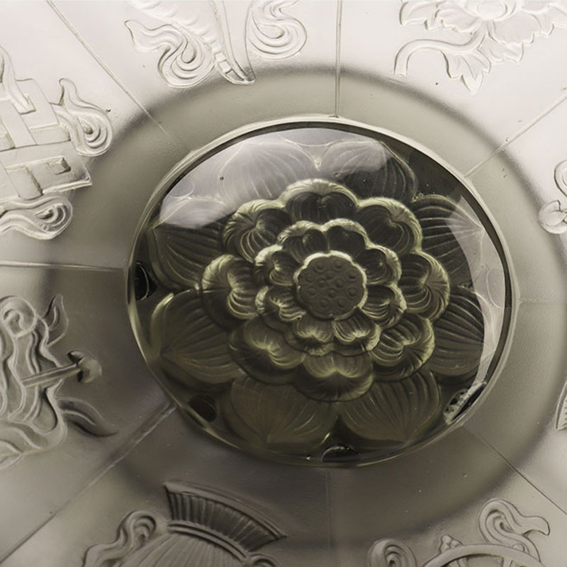 Harmaa lasite hedelmäkulho