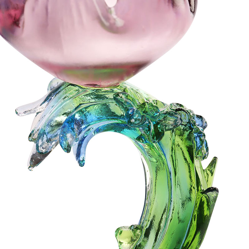 Crystal Glass Lotuksen muotoinen kynttilänjalka