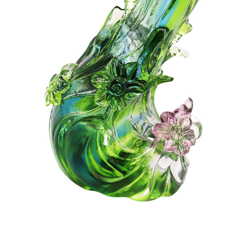 Crystal Glass Lotuksen muotoinen kynttilänjalka