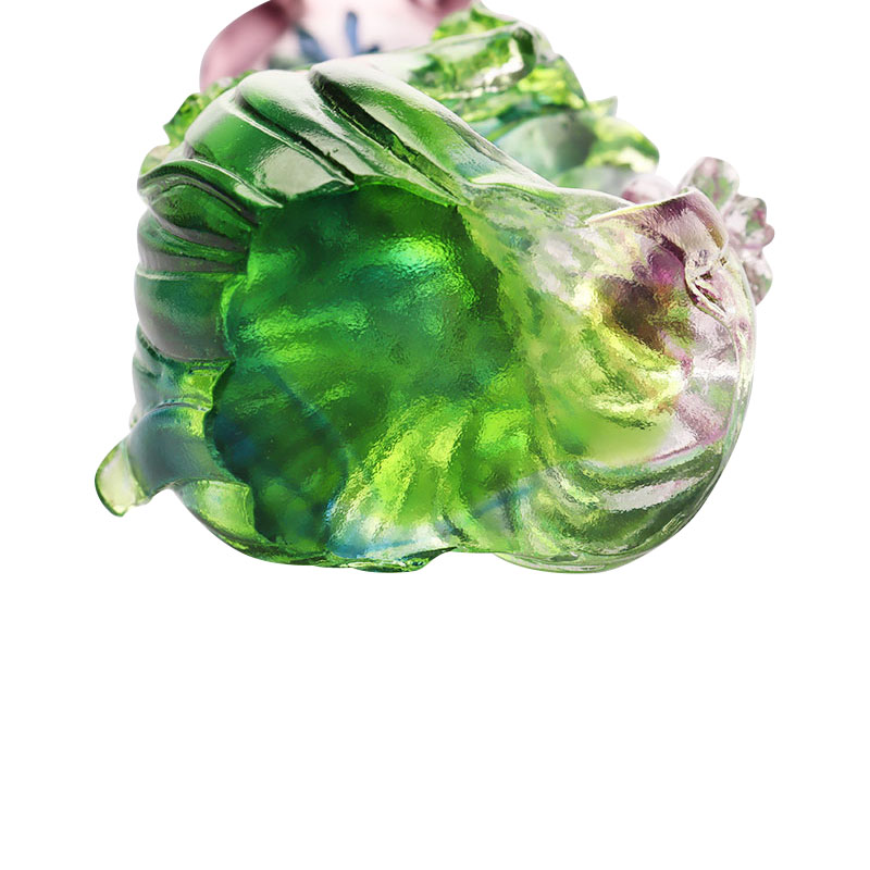 Crystal Glass Lotuksen muotoinen kynttilänjalka