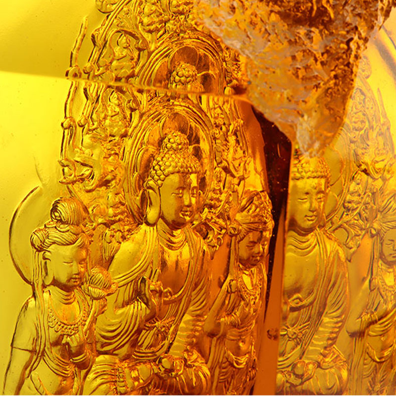 Amitayus Buddha -kristallipatsaat