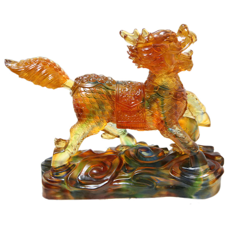 Kristallilasi Kirin Figurines -koristeet