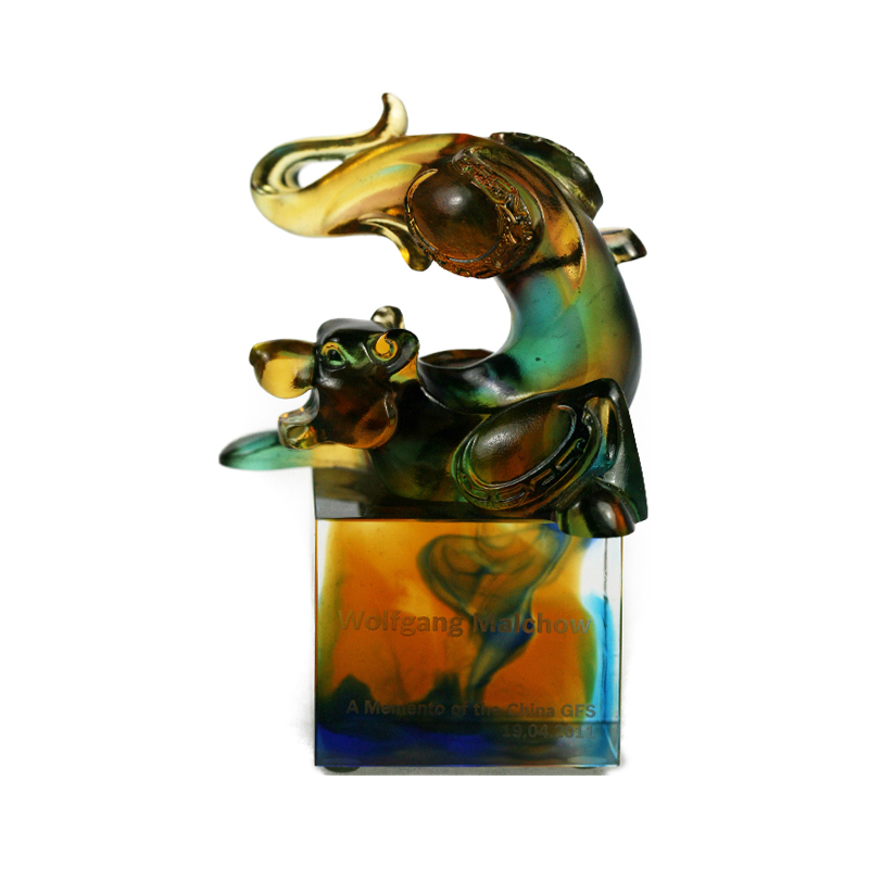 Tiger lasi kristalli sinetti