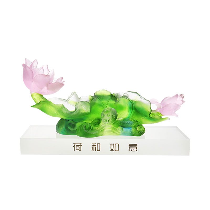 Lotus-sarjan käytävän koristelu kristallilasimaljakkosetti