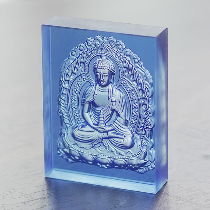Vaaleansiniset Lasitetut Medicine Buddha -tiilet